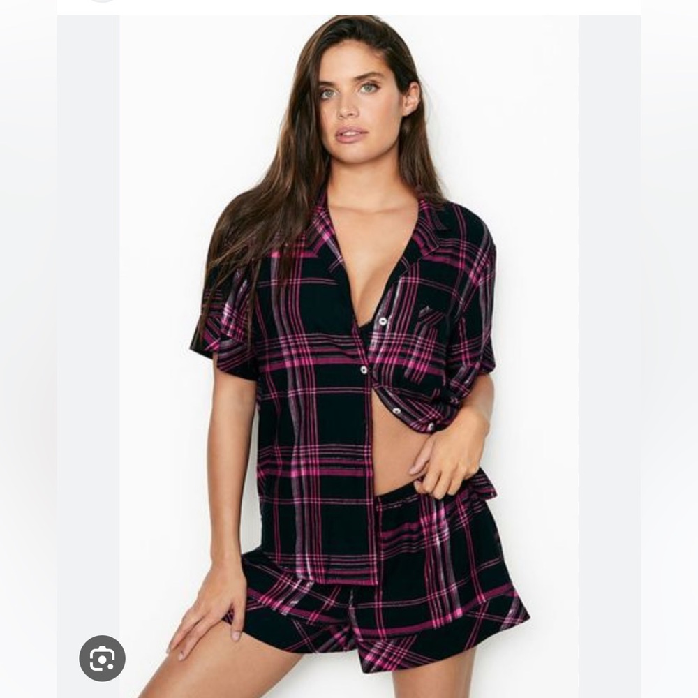 Victoria’s Secret Flannel Short Pajama Set